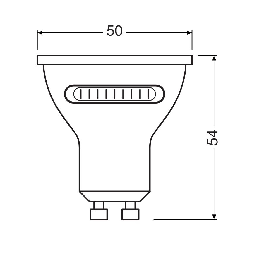 Светодиодная лампочка PAR16 GU10/4,2W/230V 2700/4000/6500K 36° - Osram