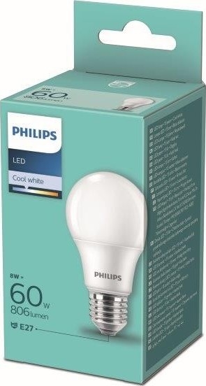 Светодиодная лампочка Philips A60 E27/8W/230V 4000K