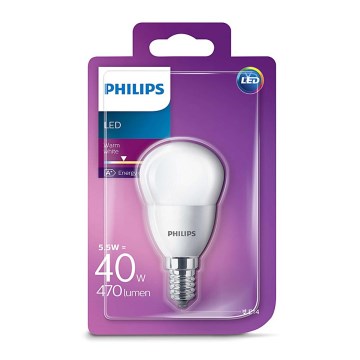 Светодиодная лампочка Philips E14/5,5W/230V 2700К