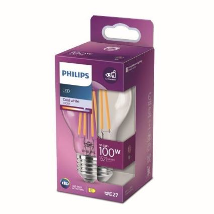 Светодиодная лампочка Philips E27/10,5W/230V 4000K