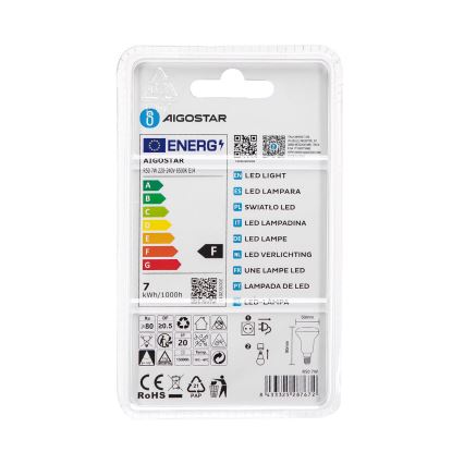 Светодиодная лампочка R50 E14/7W/230V 6500K - Aigostar