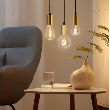 Светодиодная лампочка с регулированием яркости FILAMENT A60 E27/6,7W/230V 2700-6500K CRI 90 Wi-Fi - WiZ