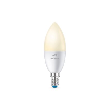 Светодиодная лампочка с регулированием яркости C37 E14/4,9W/230V 2700K CRI 90 Wi-Fi - WiZ