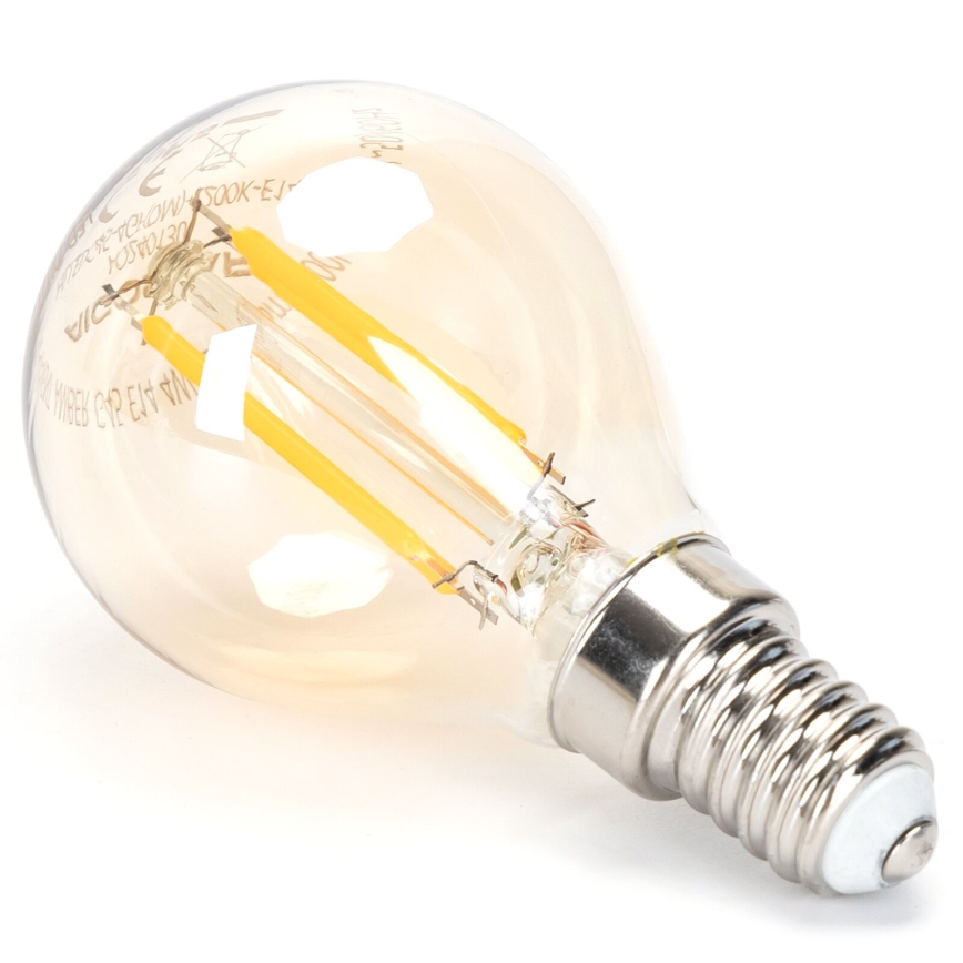 Светодиодная лампочка с регулированием яркости FILAMENT G45 E14/4W/230V 2200K - Aigostar