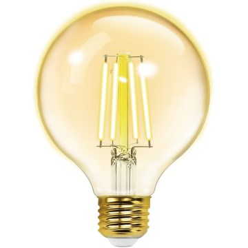 Светодиодная лампочка с регулированием яркости FILAMENT G95 E27/6W/230V 2700-6500K Wi-Fi - Aigostar