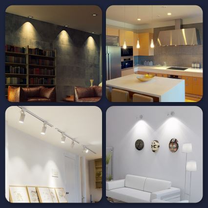 Светодиодная лампочка с регулированием яркости GU10/5W/230V 3000-6500K Wi-Fi - Aigostar