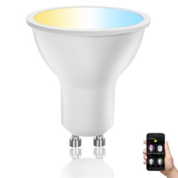Светодиодная лампочка с регулированием яркости GU10/6W/230V 2700-6500K Wi-Fi - Aigostar