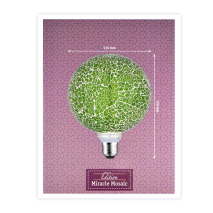 Светодиодная лампочка с регулированием яркости MOSAIC G125 E27/5W/230V 2700K - Paulmann 28747