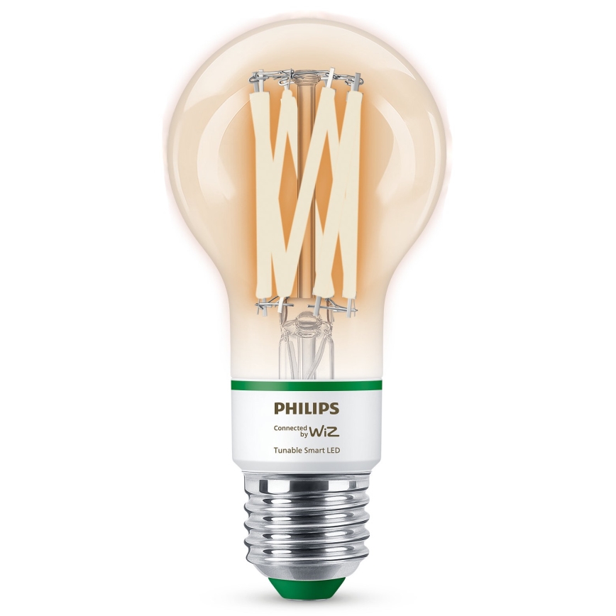 Светодиодная лампочка с регулированием яркости Philips A60 E27/4,3W/230V 2700-4000K CRI 90 Wi-Fi