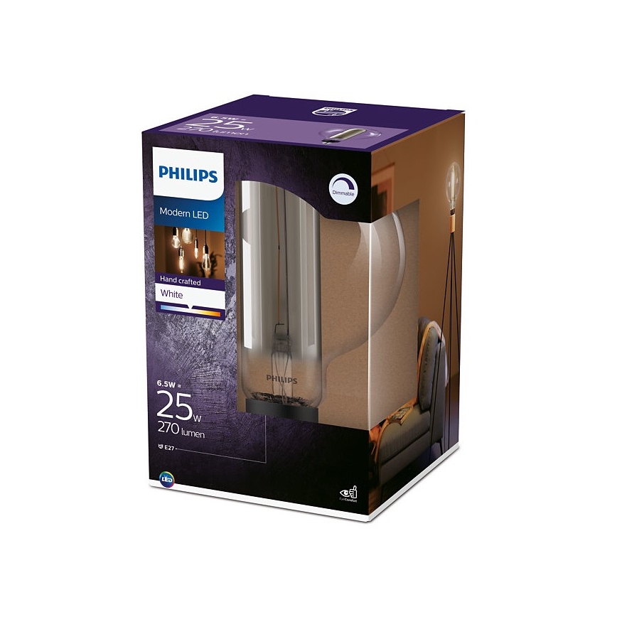 Светодиодная лампочка с регулированием яркости Philips E27/6,5W/230V 3000K