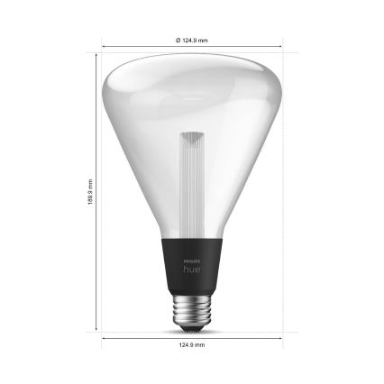 Светодиодная RGBW-лампочка с регулированием яркости Philips Hue White And Color Ambiance E27/6,5W/230V 2000-6500K