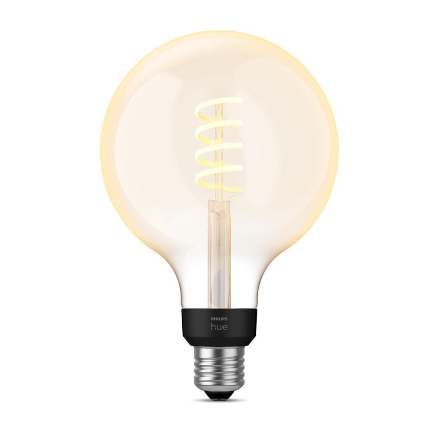 Светодиодная лампочка с регулированием яркости Philips Hue WHITE AMBIANCE G125 E27/7W/230V 2200-4500K