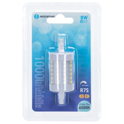 Светодиодная лампочка с регулированием яркости R7s/8W/230V 6500K - Aigostar