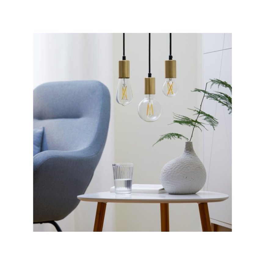 Светодиодная лампочка с регулированием яркости FILAMENT ST64 E27/6,7W/230V 2700-6500K CRI 90 Wi-Fi - WiZ