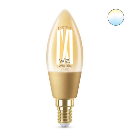 Светодиодная лампочка с регулированием яркости VINTAGE FILAMENT C35 E14/4,9W/230V 2000-5000K CRI 90 Wi-Fi - WiZ
