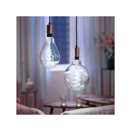 Светодиодная лампочка с регулированием яркости VINTAGE FILAMENT G200 E27/6W/230V 2000-5000K CRI 90 Wi-Fi - WiZ