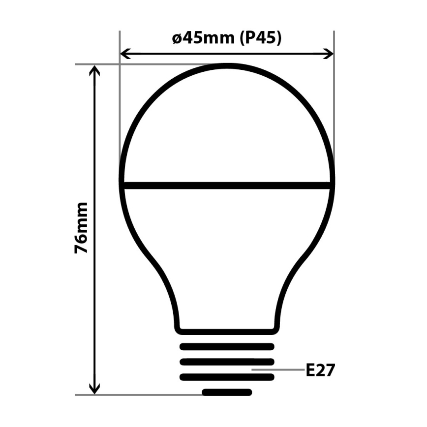Светодиодная лампочка с зеркальной сферической колбой DECOR MIRROR P45 E27/5W/230V 4200K золотой