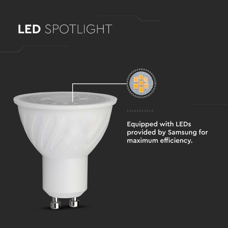 Светодиодная лампочка SAMSUNG CHIP GU10/6W/230V 3000K