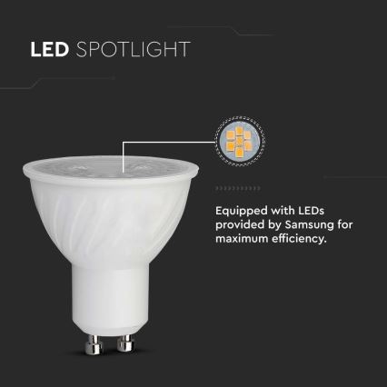 Светодиодная лампочка SAMSUNG CHIP GU10/6W/230V 4000K