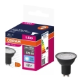 Светодиодная лампочка VALUE PAR16 GU10/6,9W/230V 4000K 120° черный - Osram