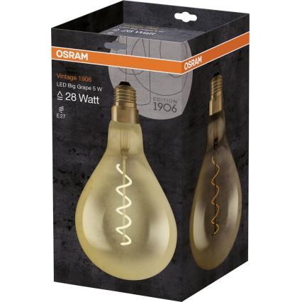 Светодиодная лампочка VINTAGE E27/5W/230V - Osram