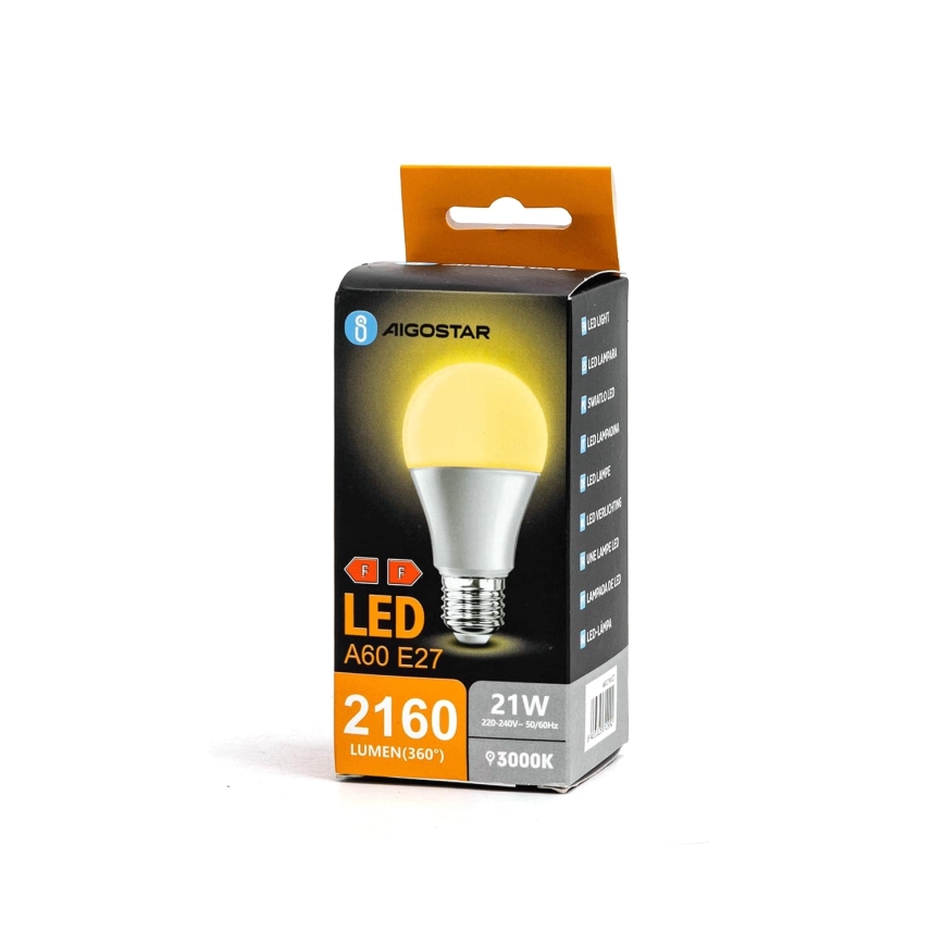 Светодиодная лампочка A60 E27/21W/230V 3000K - Aigostar