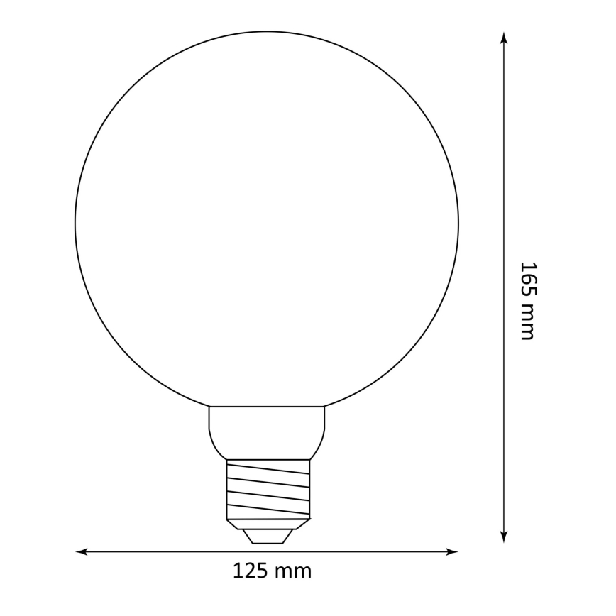 Светодиодная лампочка DECO VINTAGE FILAMENT G125 E27/4W/230V 1800K