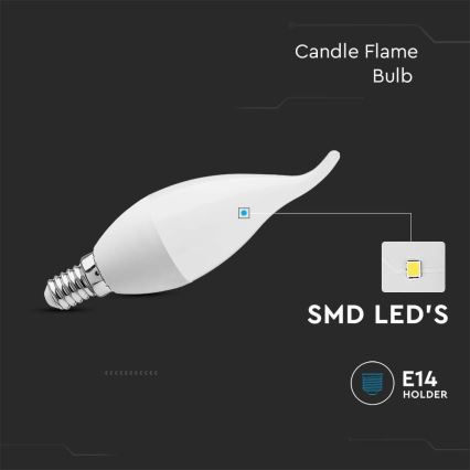 Светодиодная лампочка E14/3,7W/230V 3000K