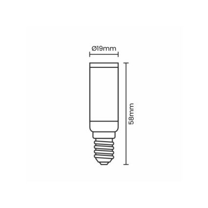 Светодиодная лампочка E14/4,5W/230V 2800K