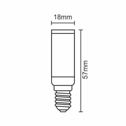 Светодиодная лампочка E14/5W/230V 2800K