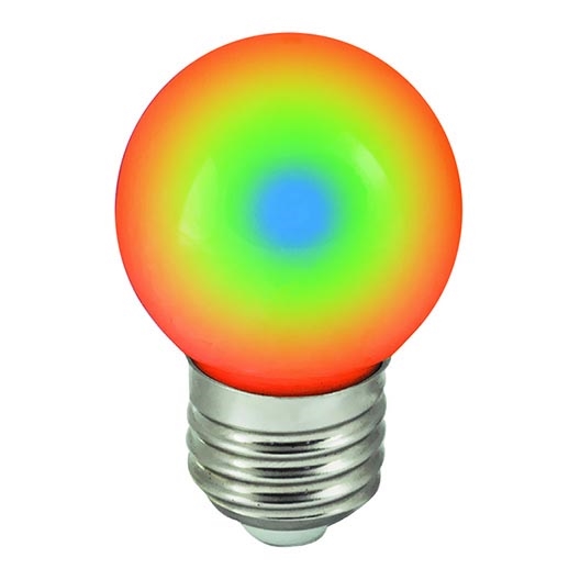 Светодиодная лампочка E27/1W/230V RGB