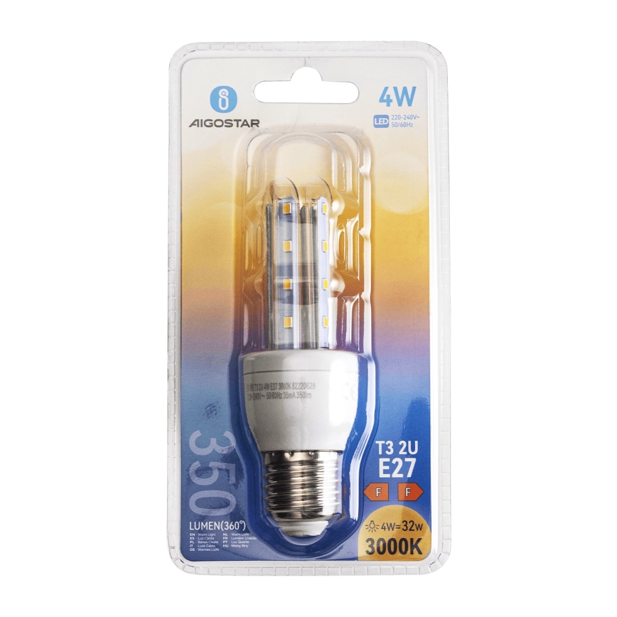 Светодиодная лампочка E27/4W/230V 3000K - Aigostar