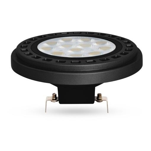 Светодиодная лампочка ECOLINE AR111 G53/12W/12V 4000K 30° черный - Brilagi