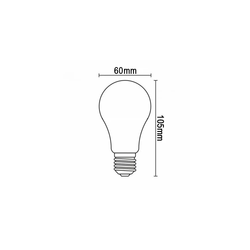 Светодиодная лампочка FILAMENT A60 E27/8W/230V 3000K
