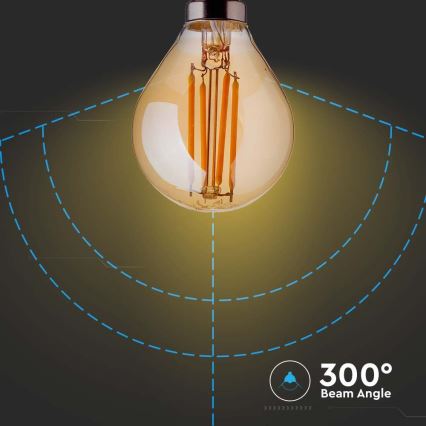 Светодиодная лампочка FILAMENT AMBER P45 E14/4W/230V 2200K