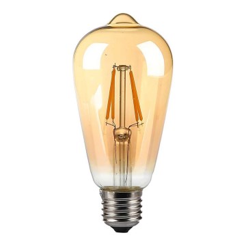 Светодиодная лампочка FILAMENT AMBER ST64 E27/8W/230V 2200K