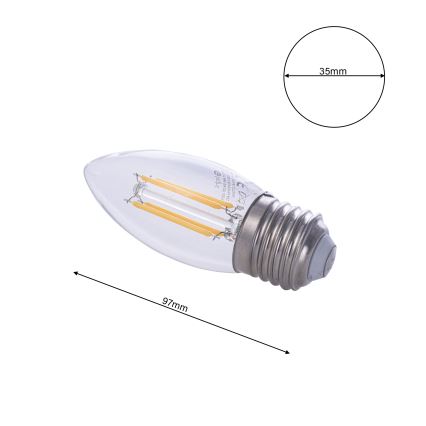Светодиодная лампочка FILAMENT E27/4W/230V