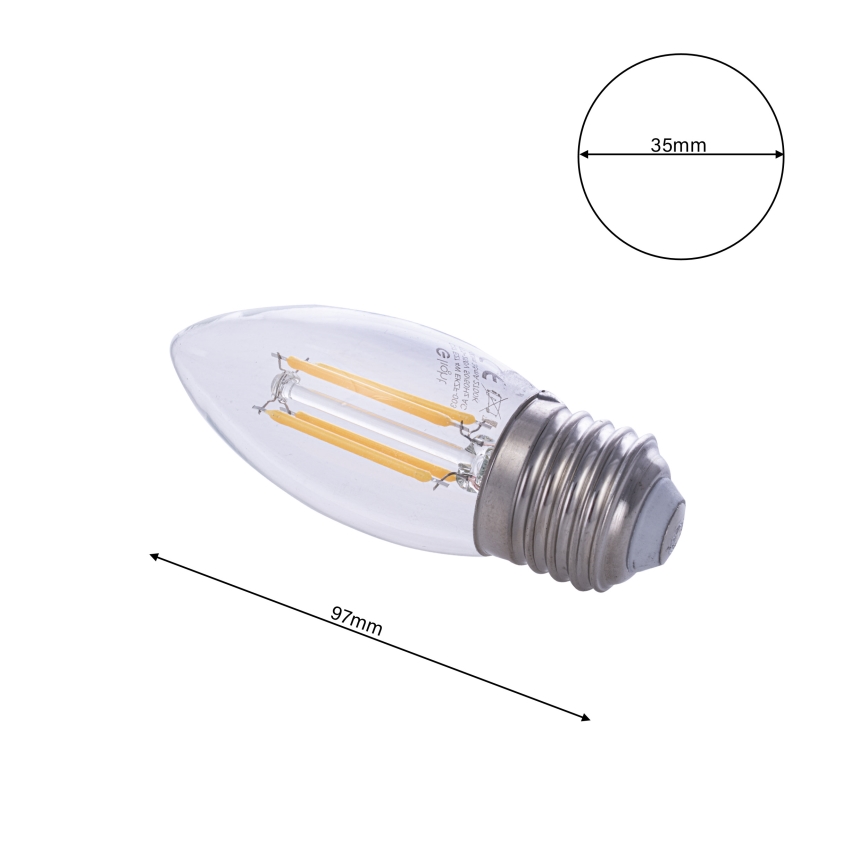 Светодиодная лампочка FILAMENT E27/4W/230V