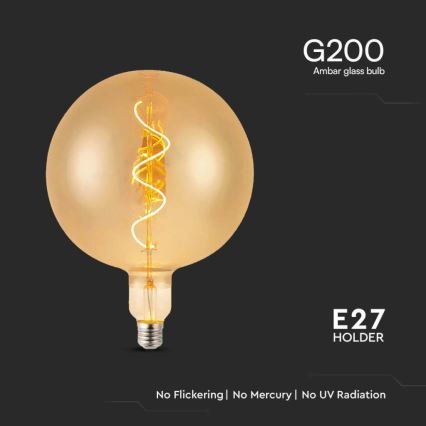 Светодиодная лампочка FILAMENT G200 E27/4W/230V 2700K