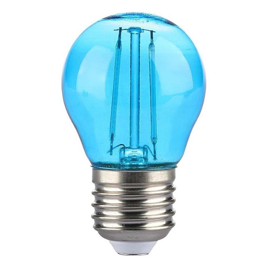 Светодиодная лампочка FILAMENT G45 E27/2W/230V синий