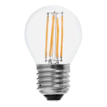 Светодиодная лампочка FILAMENT G45 E27/6W/230V 6500K