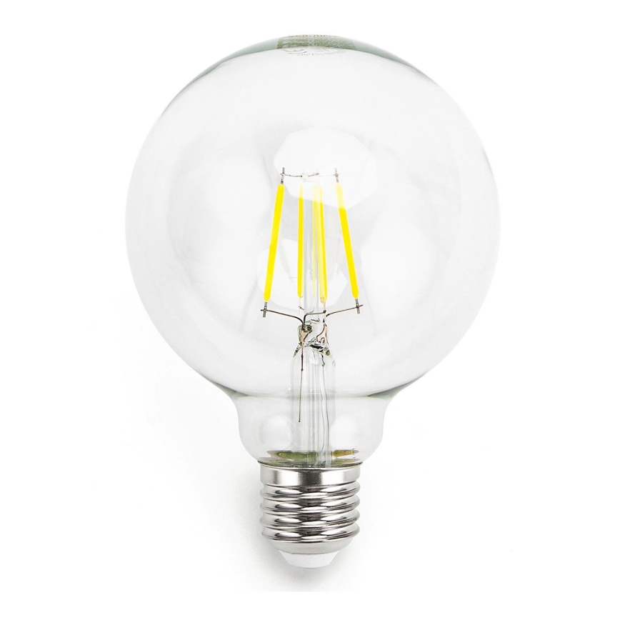 Светодиодная лампочка FILAMENT G95 E27/4W/230V 6500K - Aigostar