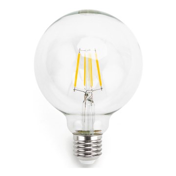 Светодиодная лампочка FILAMENT G95 E27/6W/230V 2700K - Aigostar