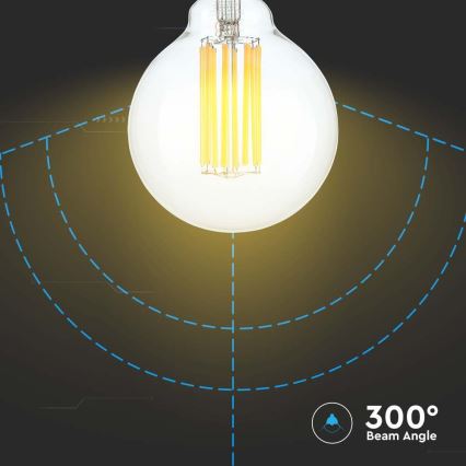 Светодиодная лампочка FILAMENT G95 E27/6W/230V 3000K