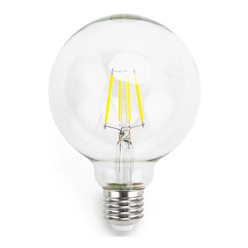 Светодиодная лампочка FILAMENT G95 E27/6W/230V 6500K - Aigostar