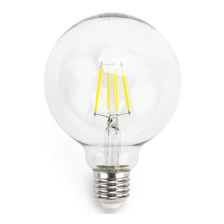 Светодиодная лампочка FILAMENT G95 E27/6W/230V 6500K - Aigostar