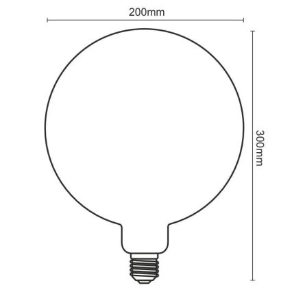 Светодиодная лампочка FILAMENT SPIRAL VINTAGE G200 E27/4W/230V 2000K