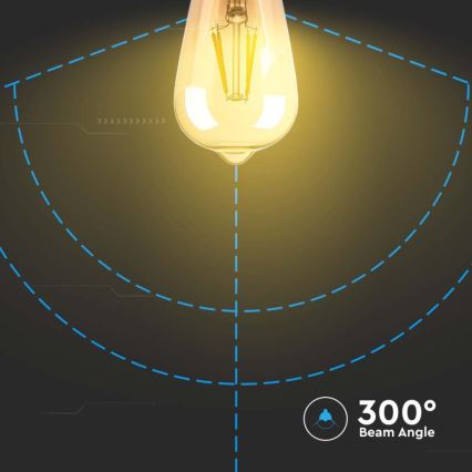 Светодиодная лампочка FILAMENT ST64 E27/4W/230V 2200K
