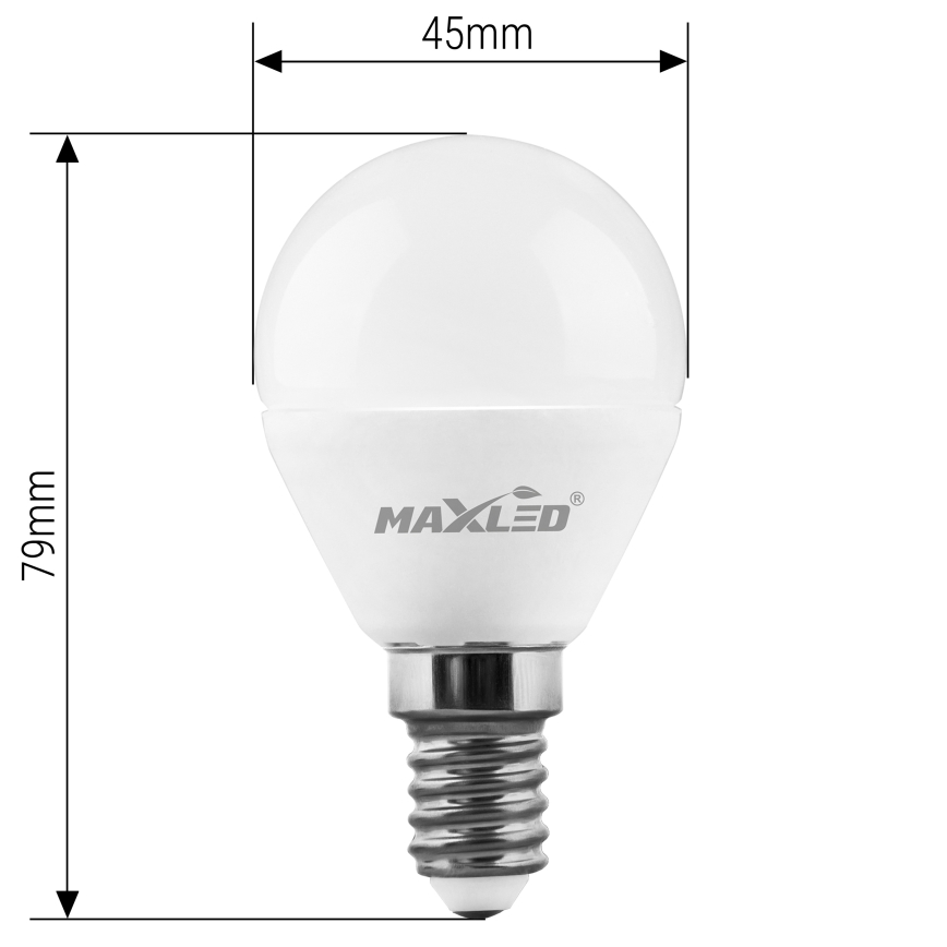 Светодиодная лампочка G45 E14/7W/230V 4000K