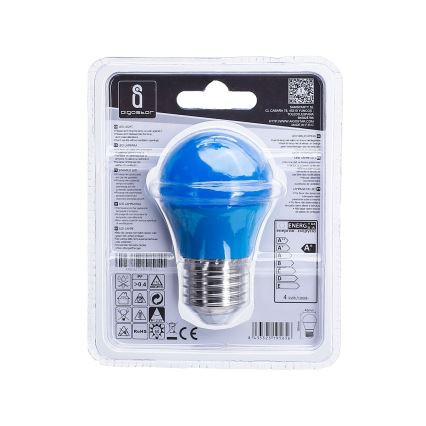 Светодиодная лампочка G45 E27/4W/230V синий - Aigostar